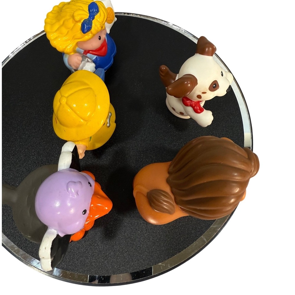 VTG Fisher Price Little People Animal & Figure 5 Lot Lion Dog Ostrich 2001-2007 - Picture 8 of 16